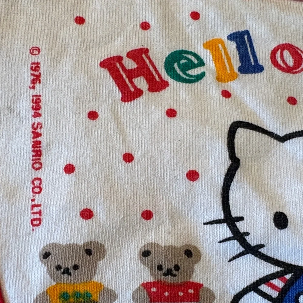 Hello Kitty Red and White Polka vintage Dot Bib